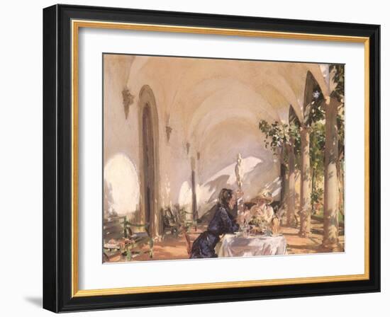 Breakfast in the Loggia, 1910-John Singer Sargent-Framed Giclee Print