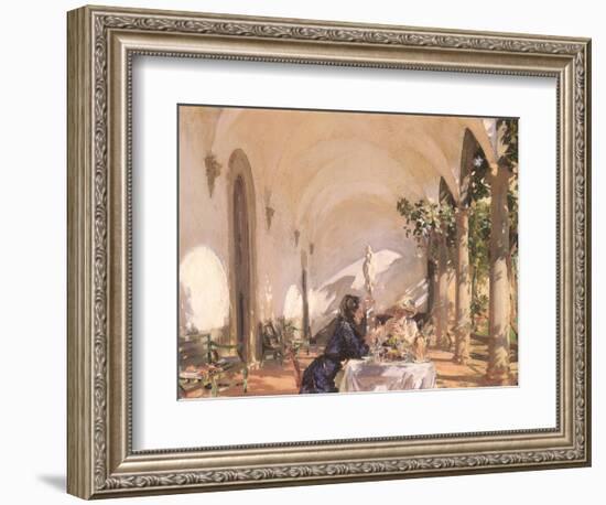 Breakfast in the Loggia, 1910-John Singer Sargent-Framed Giclee Print