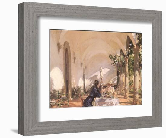 Breakfast in the Loggia, 1910-John Singer Sargent-Framed Giclee Print