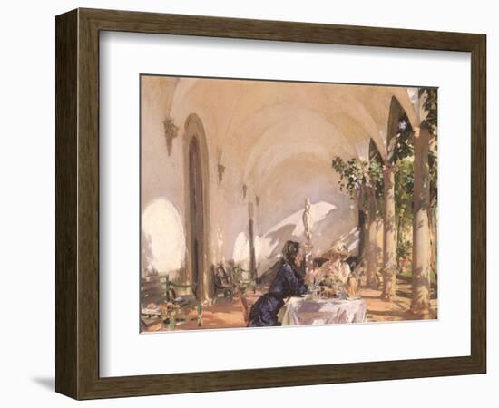 Breakfast in the Loggia, 1910-John Singer Sargent-Framed Giclee Print