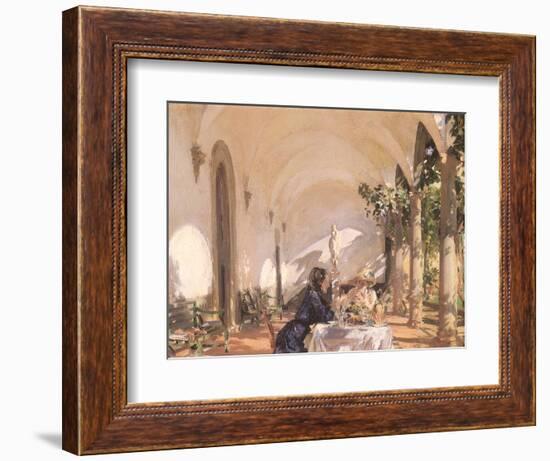 Breakfast in the Loggia, 1910-John Singer Sargent-Framed Giclee Print