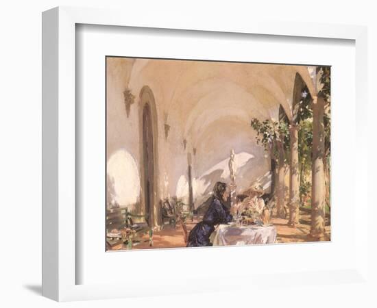 Breakfast in the Loggia, 1910-John Singer Sargent-Framed Giclee Print