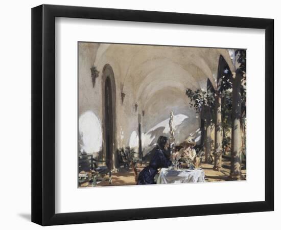 Breakfast in the Loggia-John Singer Sargent-Framed Giclee Print