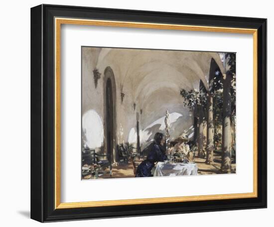 Breakfast in the Loggia-John Singer Sargent-Framed Giclee Print