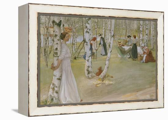 Breakfast in the Open (Frukost I Det Grona), 1910-Carl Larsson-Framed Premier Image Canvas