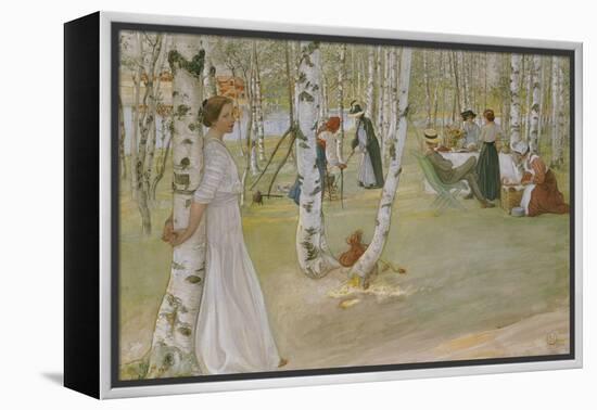 Breakfast in the Open (Frukost I Det Grona), 1910-Carl Larsson-Framed Premier Image Canvas