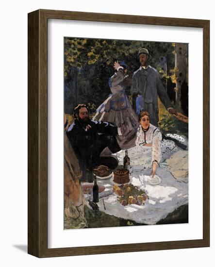 Breakfast on the Grass (Le Déjeuner Sur L'herbe)-Claude Monet-Framed Giclee Print