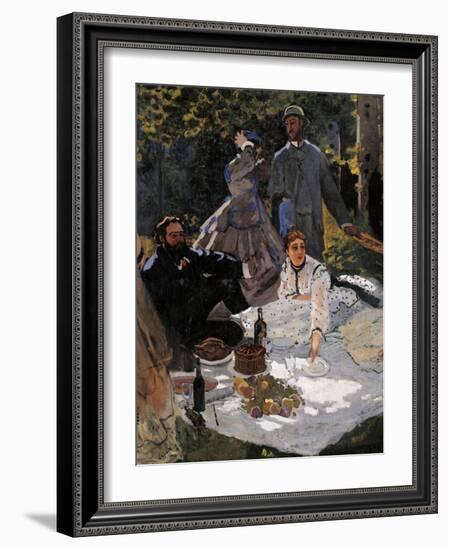 Breakfast on the Grass (Le Déjeuner Sur L'herbe)-Claude Monet-Framed Giclee Print