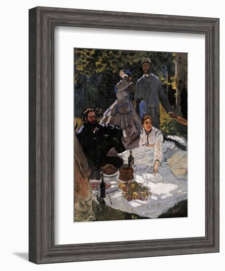 Breakfast on the Grass (Le Déjeuner Sur L'herbe)-Claude Monet-Framed Giclee Print