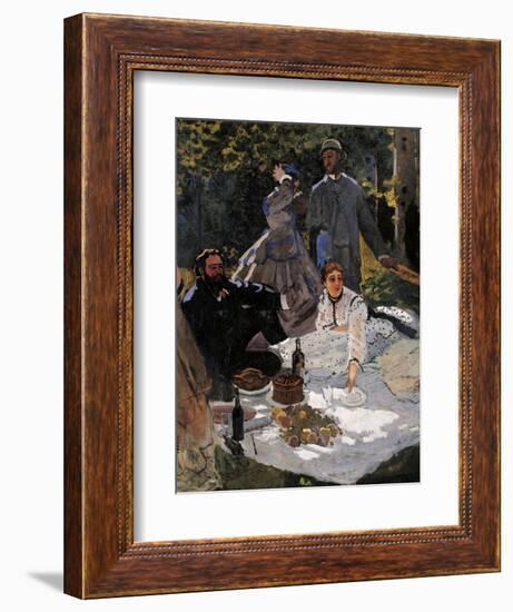 Breakfast on the Grass (Le Déjeuner Sur L'herbe)-Claude Monet-Framed Giclee Print