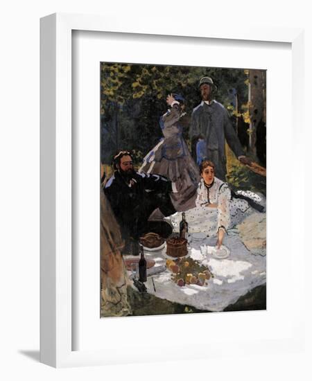Breakfast on the Grass (Le Déjeuner Sur L'herbe)-Claude Monet-Framed Giclee Print