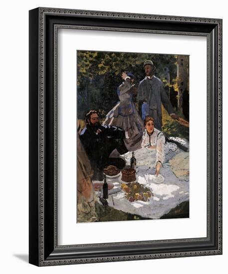 Breakfast on the Grass (Le Déjeuner Sur L'herbe)-Claude Monet-Framed Giclee Print