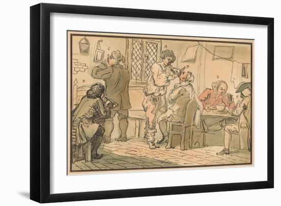 'Breakfast scene from 'The Five Days Peregrination', 1732-William Hogarth-Framed Giclee Print