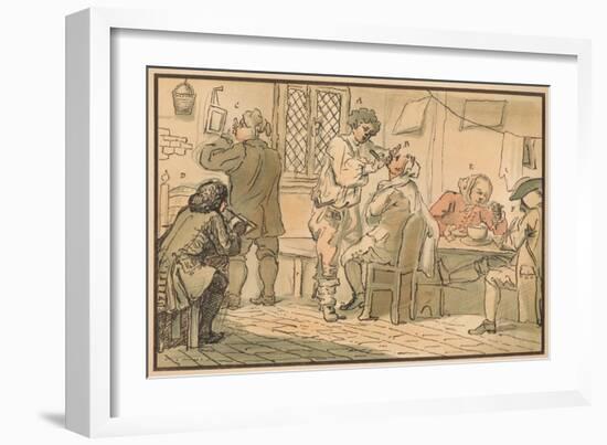 'Breakfast scene from 'The Five Days Peregrination', 1732-William Hogarth-Framed Giclee Print