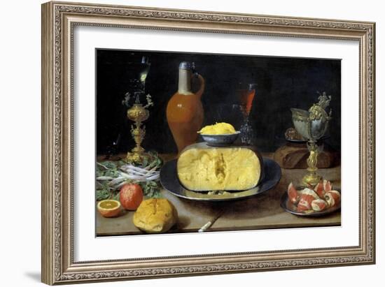 Breakfast Still Life with Cheese and Goblets-Jacob Fopsen Van Es-Framed Giclee Print