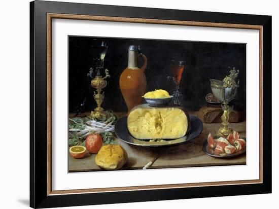 Breakfast Still Life with Cheese and Goblets-Jacob Fopsen Van Es-Framed Giclee Print