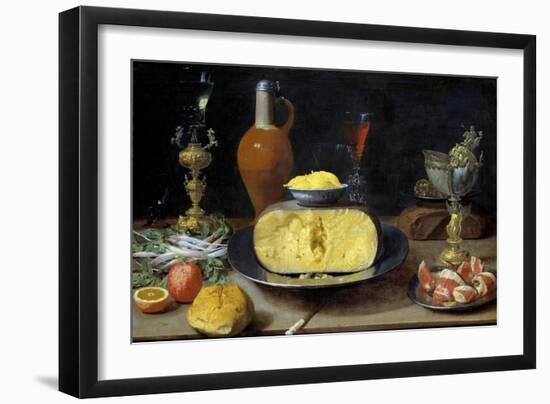 Breakfast Still Life with Cheese and Goblets-Jacob Fopsen Van Es-Framed Giclee Print
