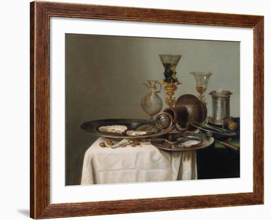 Breakfast Still Life-Willem Claesz Heda-Framed Giclee Print