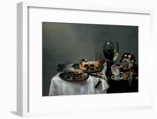 Breakfast Table with Blackberry Pie, 1631-Willem Claesz Heda-Framed Giclee Print