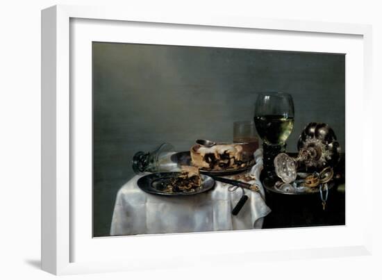 Breakfast Table with Blackberry Pie, 1631-Willem Claesz Heda-Framed Giclee Print