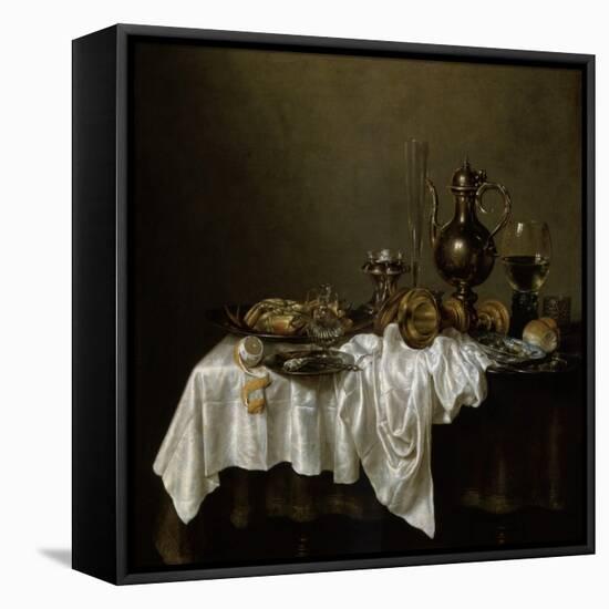 Breakfast with a Lobster, Dutch Painting of 17th Century-Willem Claesz Heda-Framed Premier Image Canvas