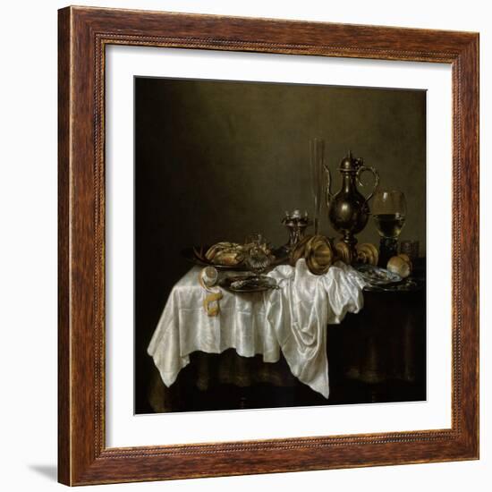 Breakfast with a Lobster, Dutch Painting of 17th Century-Willem Claesz Heda-Framed Giclee Print