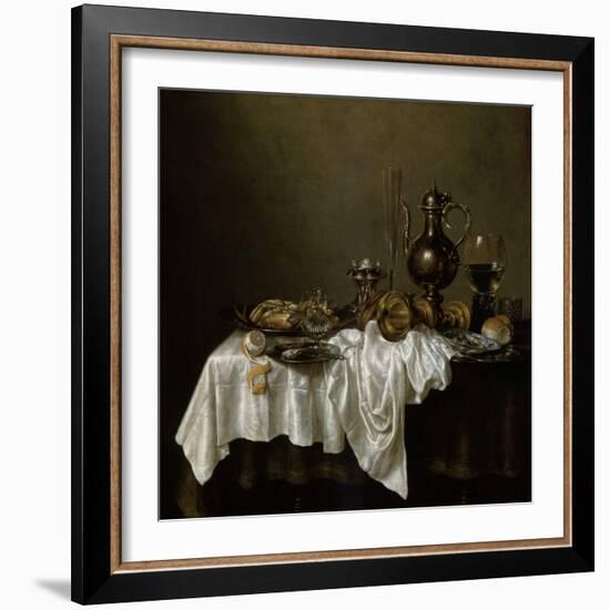 Breakfast with a Lobster, Dutch Painting of 17th Century-Willem Claesz Heda-Framed Giclee Print