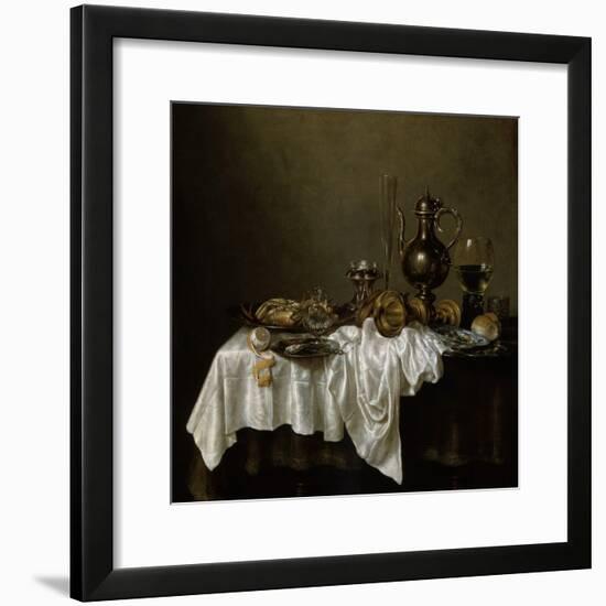 Breakfast with a Lobster, Dutch Painting of 17th Century-Willem Claesz Heda-Framed Giclee Print