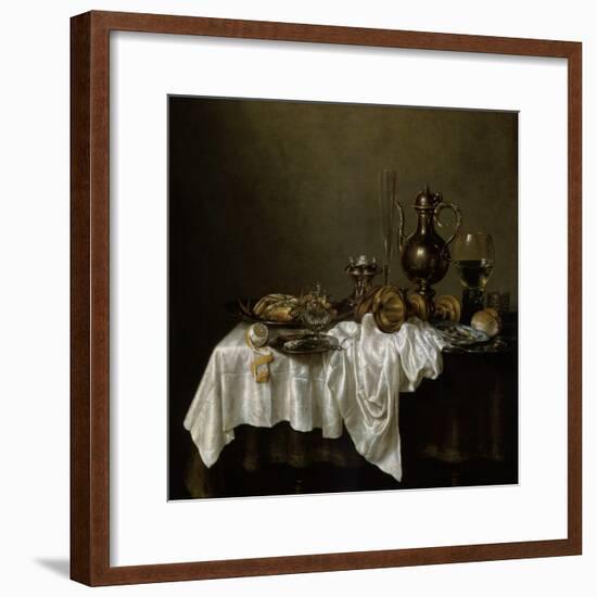 Breakfast with a Lobster, Dutch Painting of 17th Century-Willem Claesz Heda-Framed Giclee Print