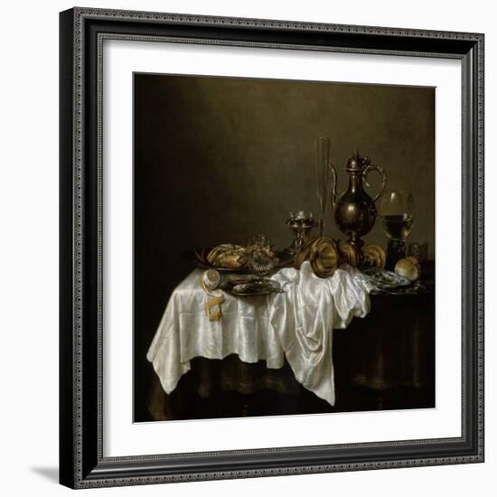 Breakfast with a Lobster, Dutch Painting of 17th Century-Willem Claesz Heda-Framed Giclee Print