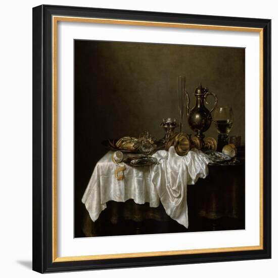 Breakfast with a Lobster, Dutch Painting of 17th Century-Willem Claesz Heda-Framed Giclee Print