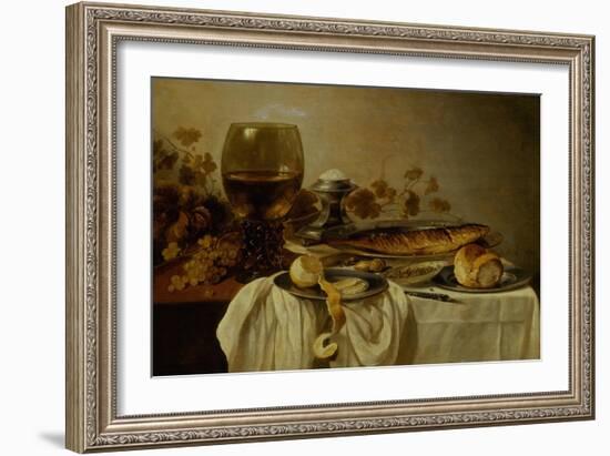 Breakfast with Fish and Tankard-Pieter Claesz-Framed Giclee Print