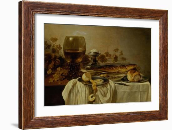 Breakfast with Fish and Tankard-Pieter Claesz-Framed Giclee Print