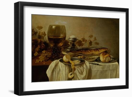 Breakfast with Fish and Tankard-Pieter Claesz-Framed Giclee Print