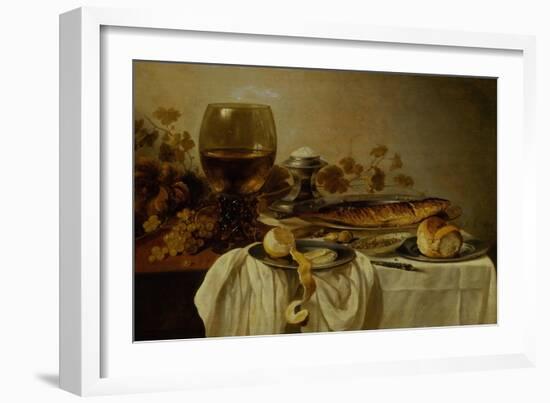 Breakfast with Fish and Tankard-Pieter Claesz-Framed Giclee Print