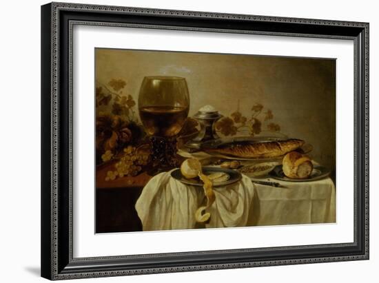 Breakfast with Fish and Tankard-Pieter Claesz-Framed Giclee Print