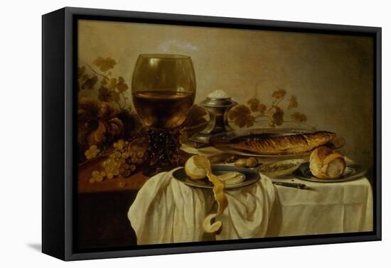 Breakfast with Fish and Tankard-Pieter Claesz-Framed Premier Image Canvas