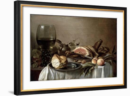 Breakfast with Ham, 1647-Pieter Claesz-Framed Giclee Print