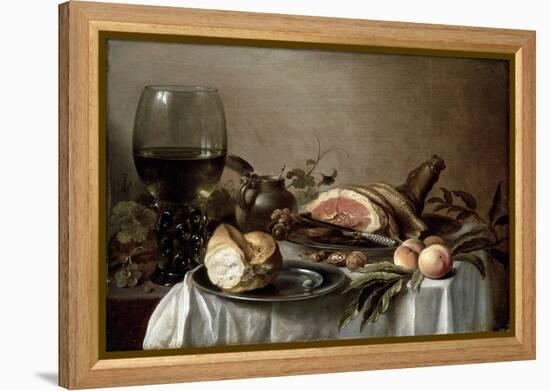 Breakfast with Ham, 1647-Pieter Claesz-Framed Premier Image Canvas