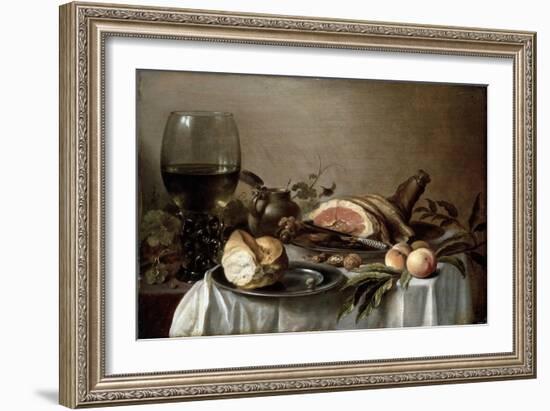 Breakfast with Ham, 1647-Pieter Claesz-Framed Giclee Print