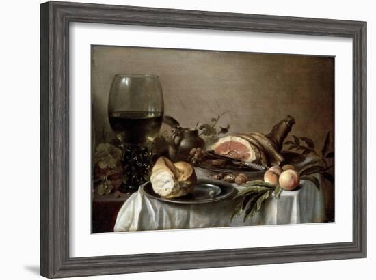 Breakfast with Ham, 1647-Pieter Claesz-Framed Giclee Print