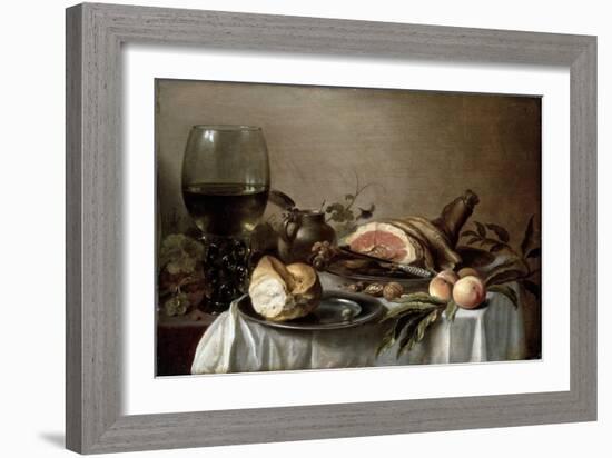 Breakfast with Ham, 1647-Pieter Claesz-Framed Giclee Print