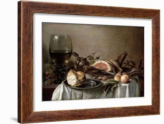 Breakfast with Ham, 1647-Pieter Claesz-Framed Giclee Print