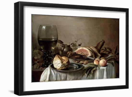 Breakfast with Ham, 1647-Pieter Claesz-Framed Giclee Print