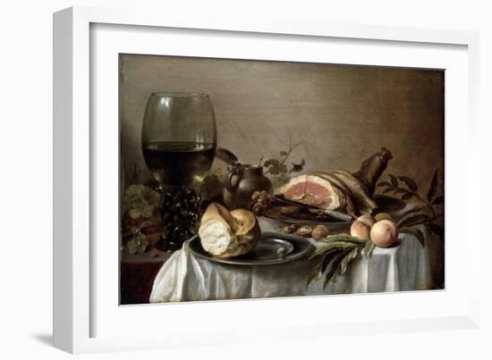 Breakfast with Ham, 1647-Pieter Claesz-Framed Giclee Print