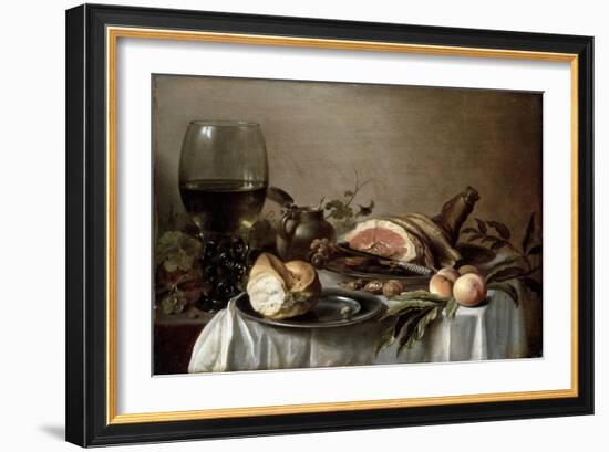 Breakfast with Ham, 1647-Pieter Claesz-Framed Giclee Print