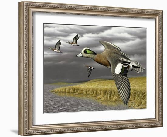 Breaking for Cover-Chuck Black-Framed Giclee Print