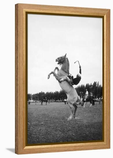 Breaking in a Pony-Mario de Biasi-Framed Premier Image Canvas