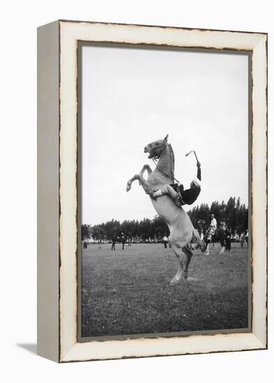 Breaking in a Pony-Mario de Biasi-Framed Premier Image Canvas