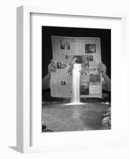 Breaking News-Thomas Barbey-Framed Giclee Print